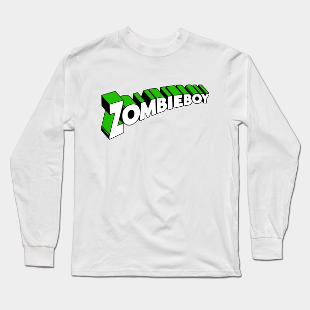 Zombieboy Long Sleeve T-Shirt by mrspaceman